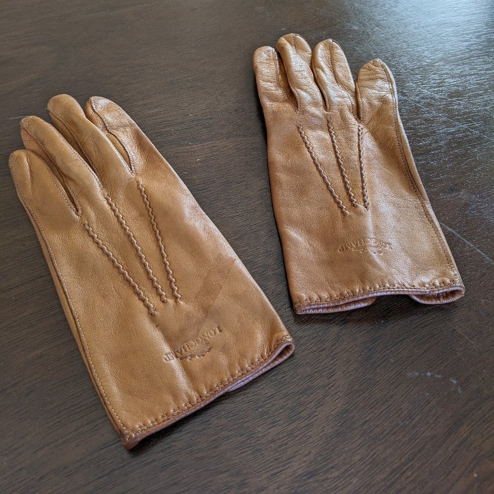 Vintage Longchamp Leather Gloves Size 6 1/2